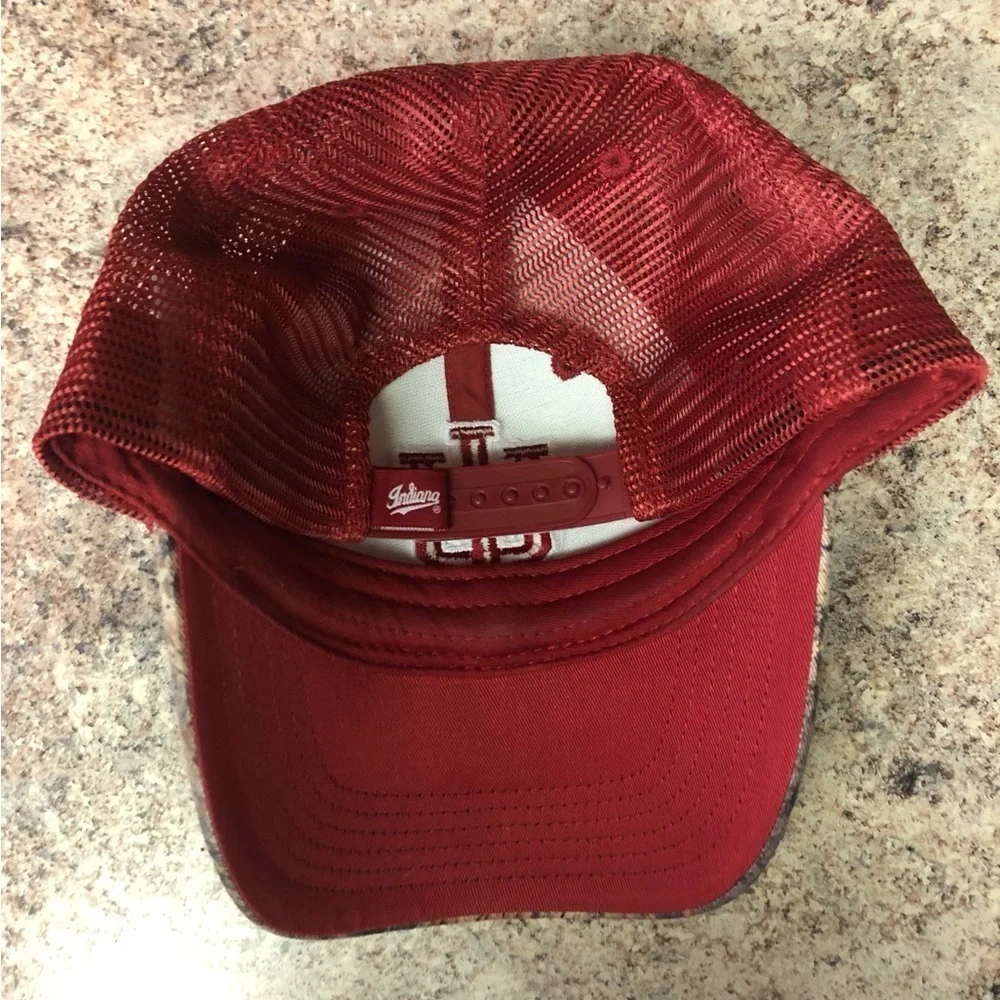 Indiana IU SnapBack Camo Trucker Hat